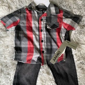 Infant boys DNKY Jean Set